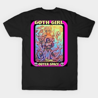 GOTH GIRL from OUTER SPACE #2 w/The Metaluna Mutant Double Sided Print T-Shirt